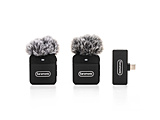 2.4G超小型ワイヤレスマイクシステム(送信機×2台、USB-C端子付き受信機×1台）   Blink100 B6