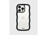 iPhone 14 Prop wʃNAϏՌP[X Wavy Case Black/Transparent 16411