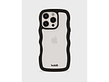 iPhone 16 Prop wʃNAϏՌP[X Wavy Case Black/Transparent 16418