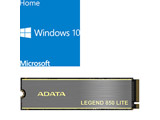 DSP版 Windows 10 Home 64bit +内蔵SSD PCI-Express接続 LEGEND 850 LITE ALEG-850L-1000GCS ［1TB /M.2］