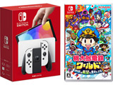 【同時購入セット】Nintendo Switch（有機ELモデル） Joy-Con(L)/(R) ホワイト+桃太郎電鉄ワールド 〜地球は希望でまわってる！〜 セット