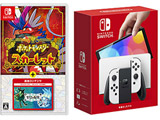 [时间限定] 任天堂Switch(有机EL型号)Joy-Con(L)/(R)白+神奇宝贝斯卡利特+0的秘宝同时购买安排