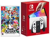 [时间限定] "任天堂Switch(有机EL型号)Joy-Con(L)/(R)白"+"大乱斗扣杀兄弟SPECIAL"同时购买安排