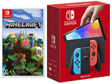 [时间限定] 同时地被"任天堂Switch(有机EL型号)Joy-Con(L)霓虹灯蓝色/(R)霓虹灯红"+"Minecraft"(我的世界)设置购买