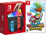 [时间限定] 任天堂Switch(有机EL型号)Joy-Con(L)霓虹灯蓝色/(R)霓虹灯红+马里奥&路易吉RPG兄弟轮船！ 同时地购买安排