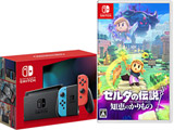 [时间限定] 任天堂Switch Joy-Con(L)霓虹灯蓝色/(R)霓虹灯红+zeruda的传说智慧的割，同时地东西是购买安排