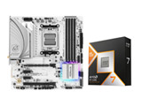 AMD Ryzen 7 9800X3D + B650M PG Riptide WiFi White