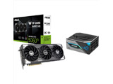 �O���t�B�b�N�{�[�h TUF-RTX5060TI-O8G-GAMING+PC�d�� ROG Thor 1200W Platinum III �u���b�N