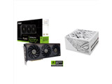�O���t�B�b�N�{�[�h PROART-RTX5070TI-O16G+PC�d�� ROG Strix 1000W Platinum White Edition �z���C�g�n