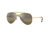 NEW AVIATOR RB3625 9196G5 58mm  Legend �S�[���h/�Ό��O���f�B�G���g�_�[�N�u���E��