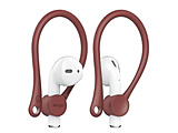 Ear Hook(イヤーフック) for AirPods(エアーポッズ)EL_APDCSTPEH_RD Red   