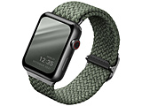 UNIQ ASPEN BRAIDED APPLE WATCH STRAP 40/38MM - CYPRESS GREEN �iGREEN�j   UNIQ-40MM-ASPGRN