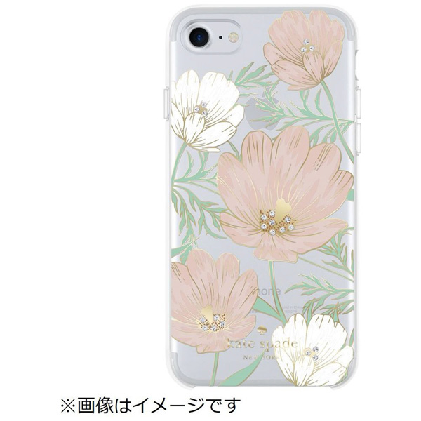 iPhone 8 / 7 / 6s / 6用 Case Large Blossom Multi/Gold Foil with