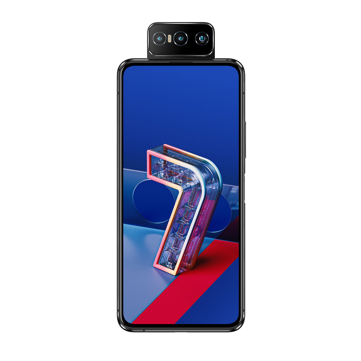 ZenFone 7 オーロラブラック「ZS670KS-BK128S8」Snapdragon 865 6.67型 メモリ/ストレージ：8GB/128GB  nanoSIMｘ2 DSDV ドコモ/au/ソフトバンク対応 SIMフリースマートフォン ZenFone オーロラブラック