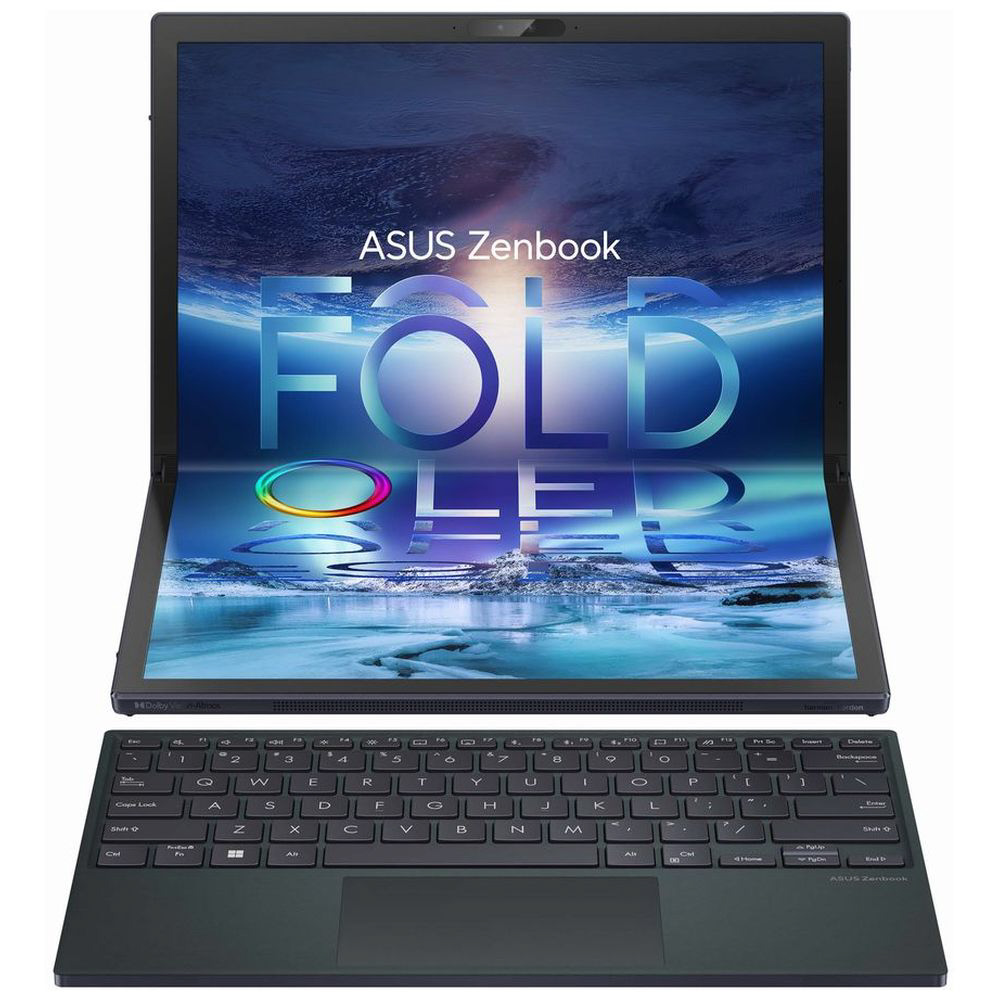 ノートパソコン Zenbook 17 Fold OLED テックブラック UX9702AA-MD007WS ［17.3型 /Windows11  Home /intel Core i7 /メモリ：16GB /SSD：1TB /Office HomeandBusiness /英語版キーボード 