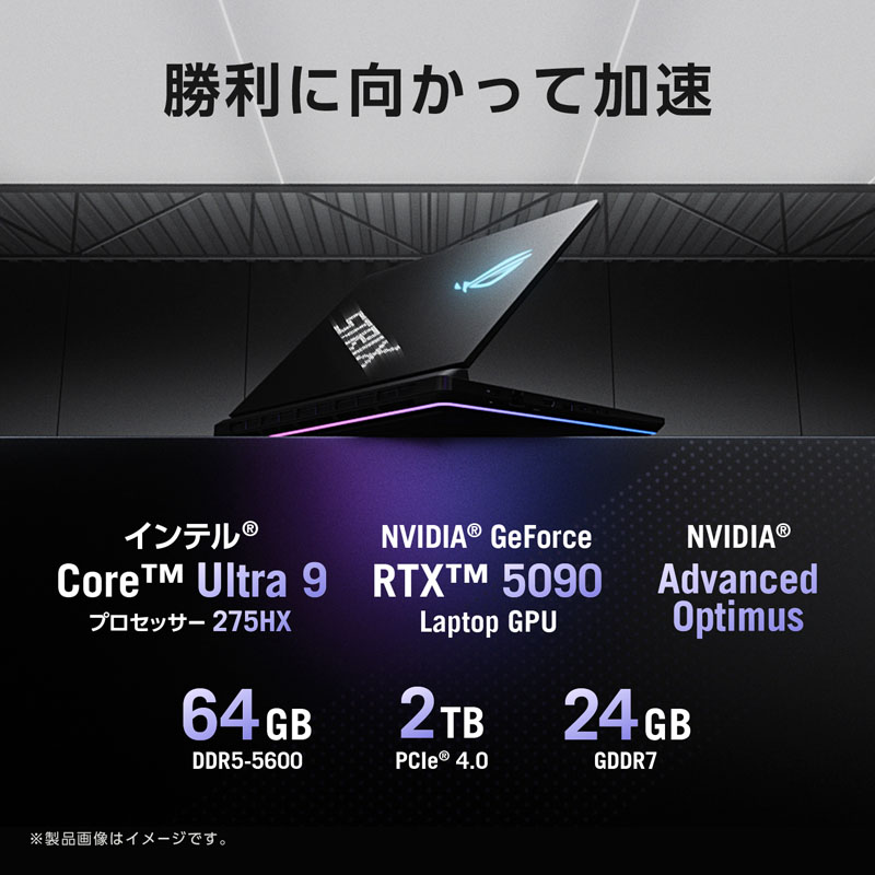 ゲーミングノートパソコン ROG Strix SCAR 18 オフブラック/AniMe