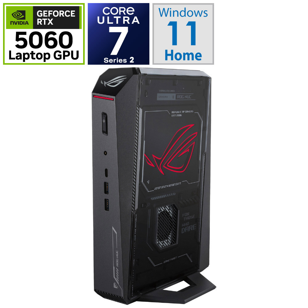 ゲーミングデスクトップパソコン ROG NUC (2025) Black