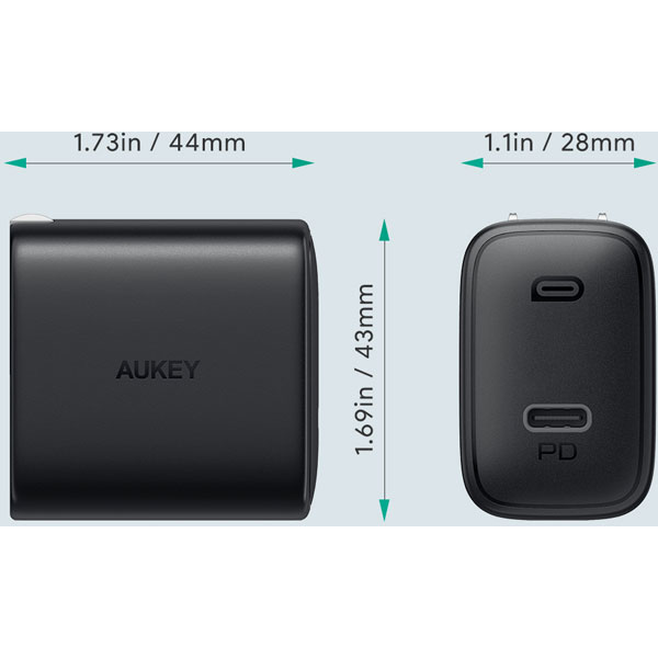 AUKEY（オーキー） USB充電器 Swift 18W Type-C ホワイト PA-F1-WT ［1ポート /USB Power  Delivery対応］｜の通販はソフマップ[sofmap]