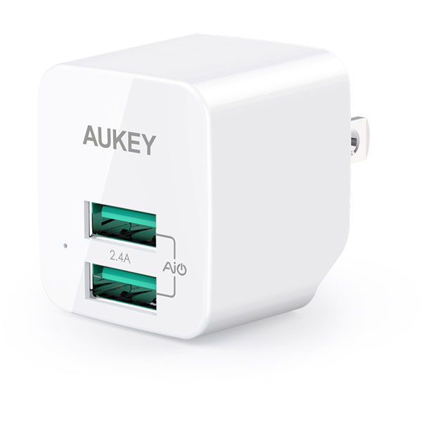 AUKEY（オーキー） USB充電器 Minima Duo 12W ホワイト PA-U32