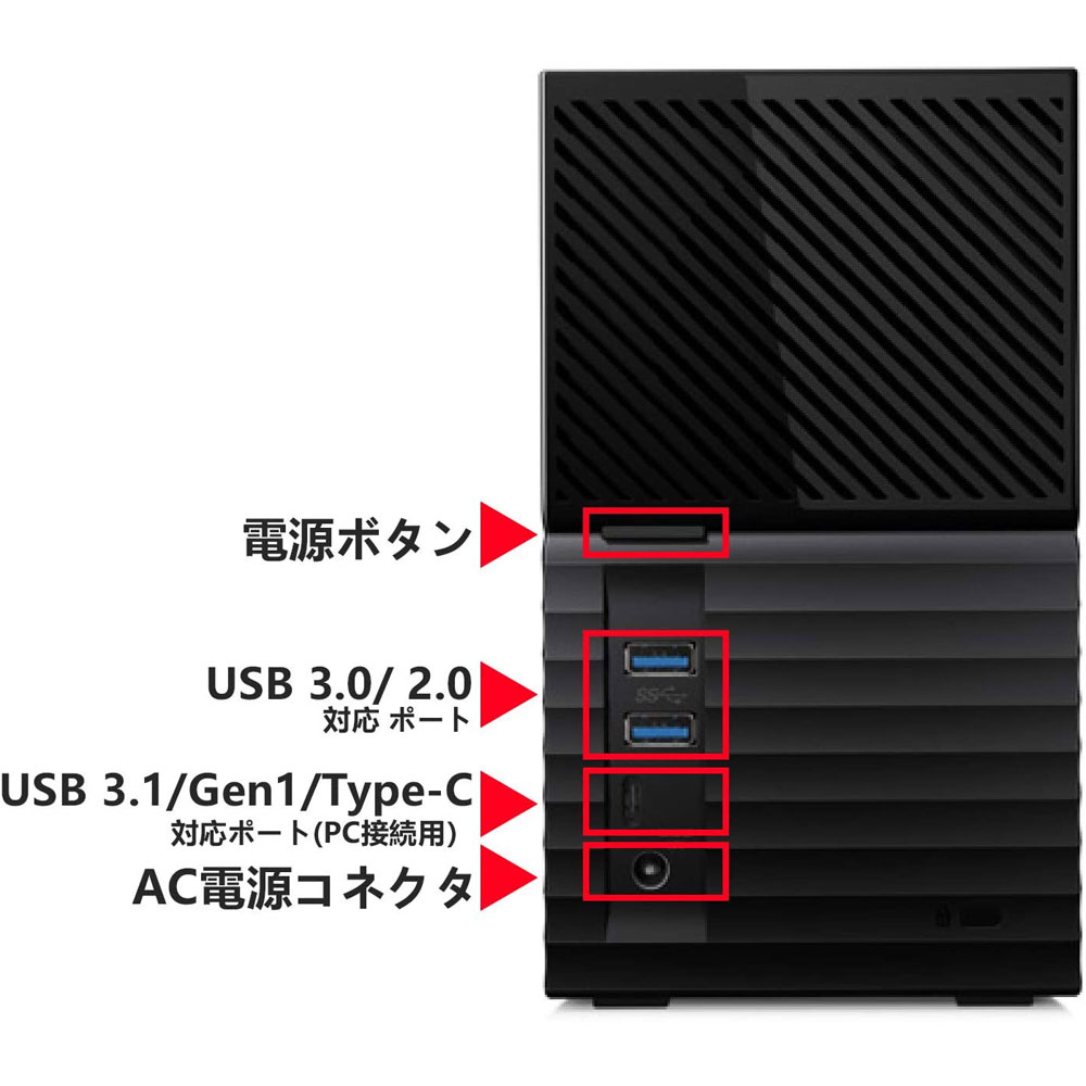 WDBFBE0360JBK-JEEX ［36TB /据え置き型］ 大容量RAID 外付けHDD 【My