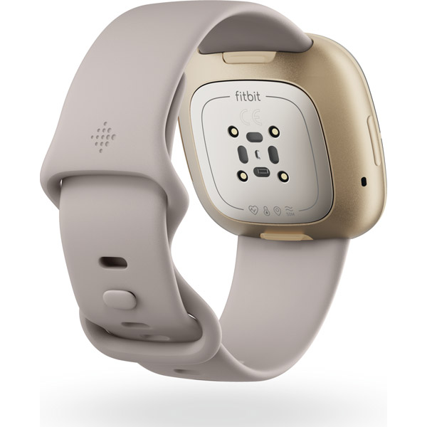 Fitbit Sense Alexa搭載/GPS搭載 スマートウォッチ Lunar White/Soft