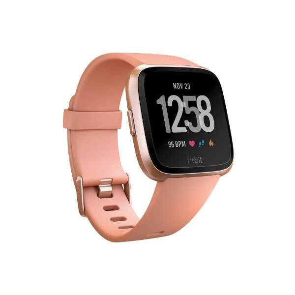 peach rose gold fitbit versa
