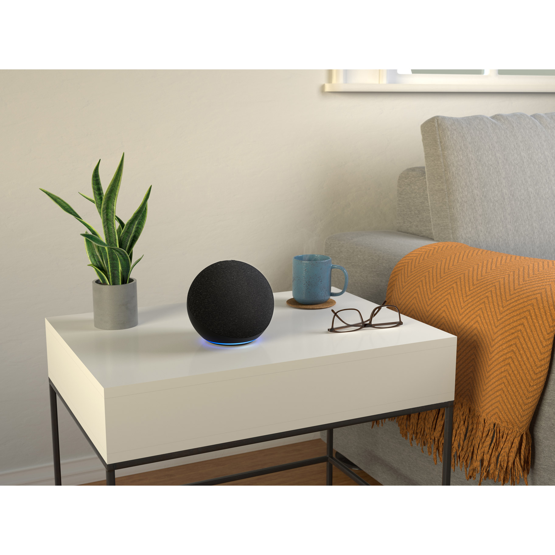 Echo (エコー) 第4世代 - スマートスピーカーwith Alexa - プレミアムサウンド&スマートホームハブ チャコール  B085G2227B ［Bluetooth対応 /Wi-Fi対応］