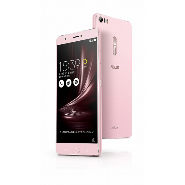 【在庫限り】 Zenfone 3 Ultra　ローズゴールド　「ZU680KL-RG32S4」　Android  6.0.1・6.8型・メモリ/ストレージ：4GB/32GB　nano×2 SIMフリースマートフォン ZU680KL-RG32S4 ローズゴールド