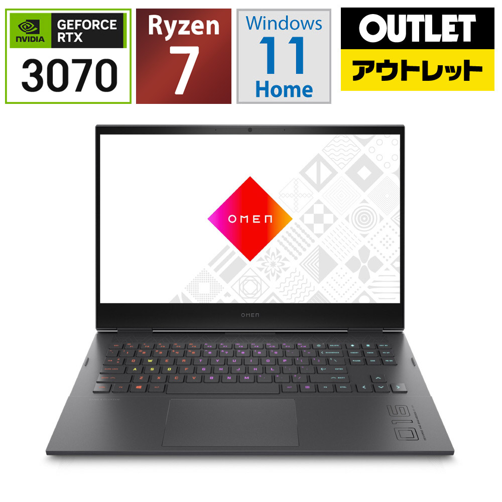 ゲーミングノートPC OMEN 16-c0161AX 4R000PA#ABJ Windows11 Home[16.1