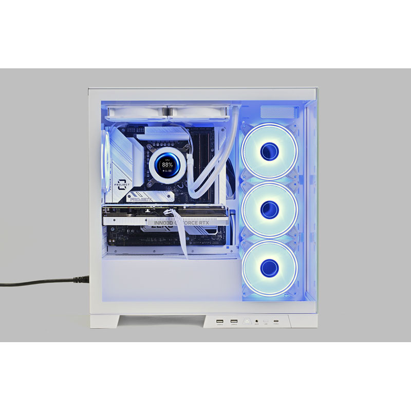 ゲーミングデスクトップPC ホワイト PZK16FB46Ti[RTX4060Ti] 【新界