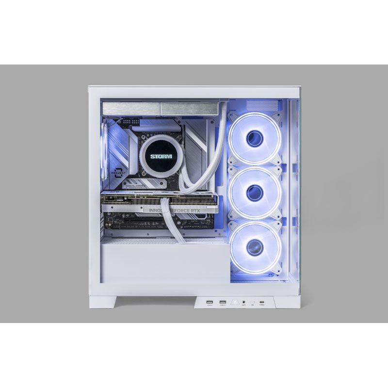 ゲーミングデスクトップパソコン ホワイト S2-144F46[RTX4060] 【新界2