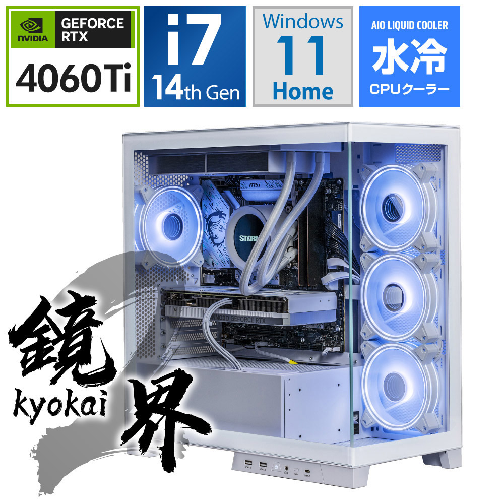 ゲーミングデスクトップパソコン ホワイト K2147F46TI16G[RTXRTX4060Ti]｜の通販はソフマップ[sofmap]