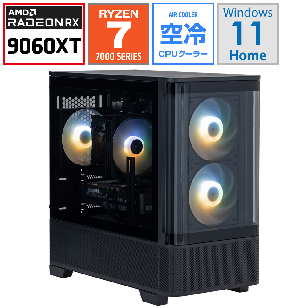 ゲーミングデスクトップパソコン SL78XDB96XTH32G2BH [RX9060XT]｜の