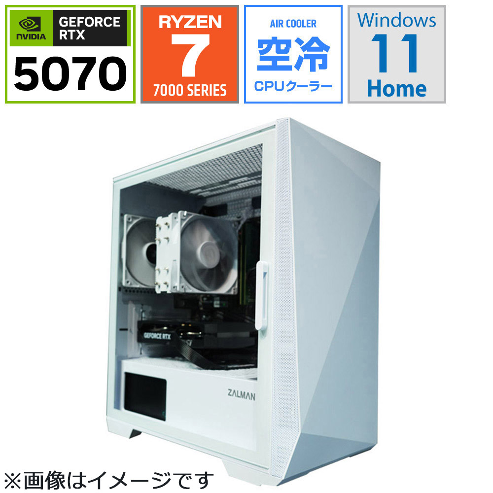 ゲーミングデスクトップパソコン Z1W-R77-5070-V2 [RTX5070]｜の通販は