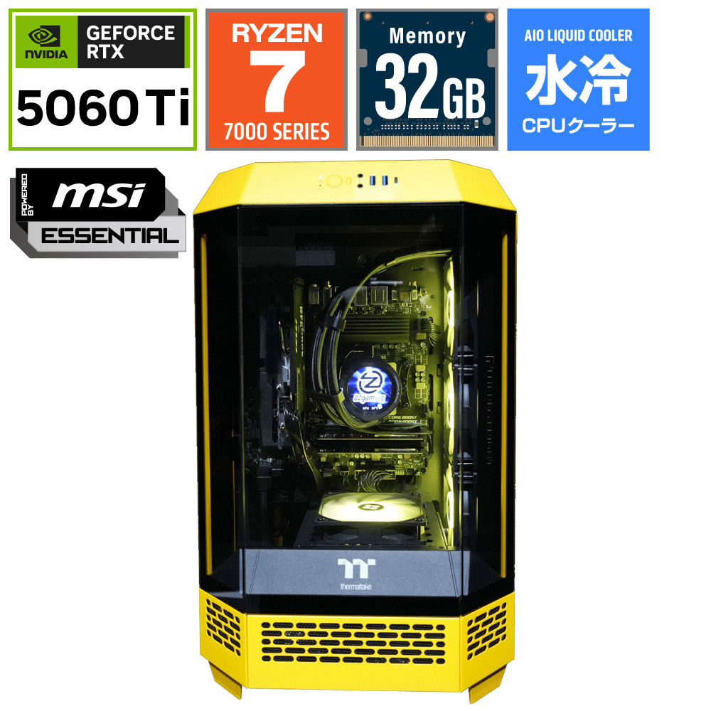 ゲーミングデスクトップパソコン T3BBR78XD5060TS1T750 [RTX 5060 Ti