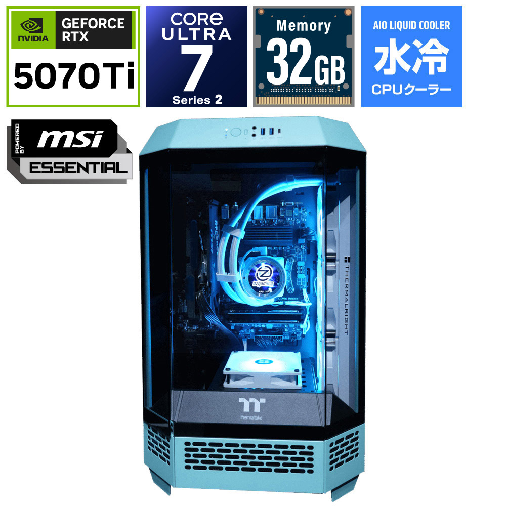ゲーミングデスクトップパソコン T3TS270KP5070TS1T850 [RTX 5070 Ti