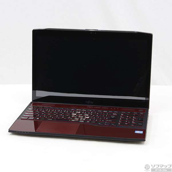 中古】LIFEBOOK AH77／J FMVA77JRY ガーネットレッド 〔Windows