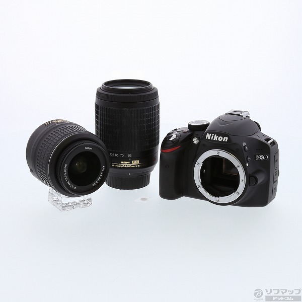 中古】NIKON D3200 ダブルズームキット (2416万画素／SDXC