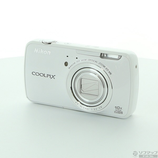 中古】COOLPIX S800c WH (1602万画素／5倍／ホワイト／SDHC