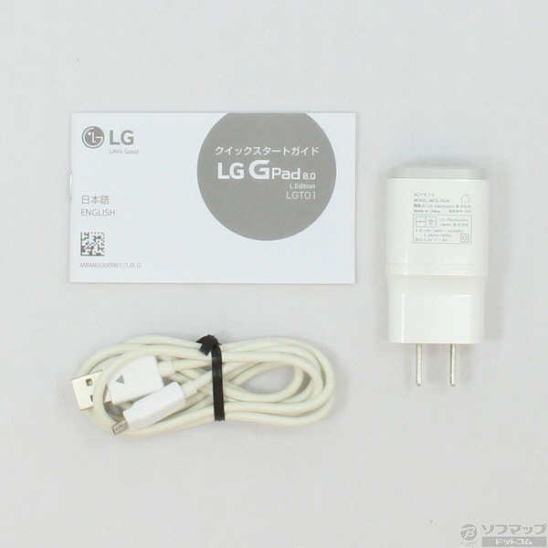 中古】LGT01 LG G Pad8.0 LTE ブラック J:COMモデル [2133009511371