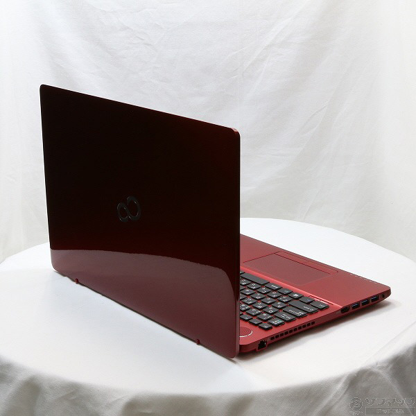 中古】LIFEBOOK AH77／Y FMVA77YR ガーネットレッド 〔Windows 10
