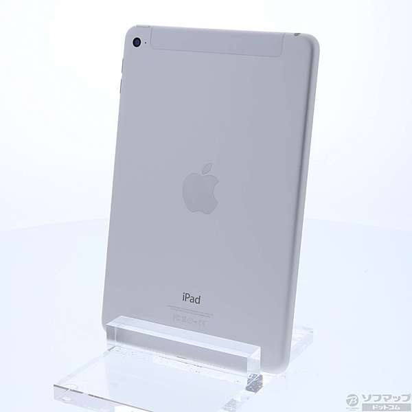 中古】iPad mini 4 Wi-Fi + Cellular 16GB シルバー MK702J／A