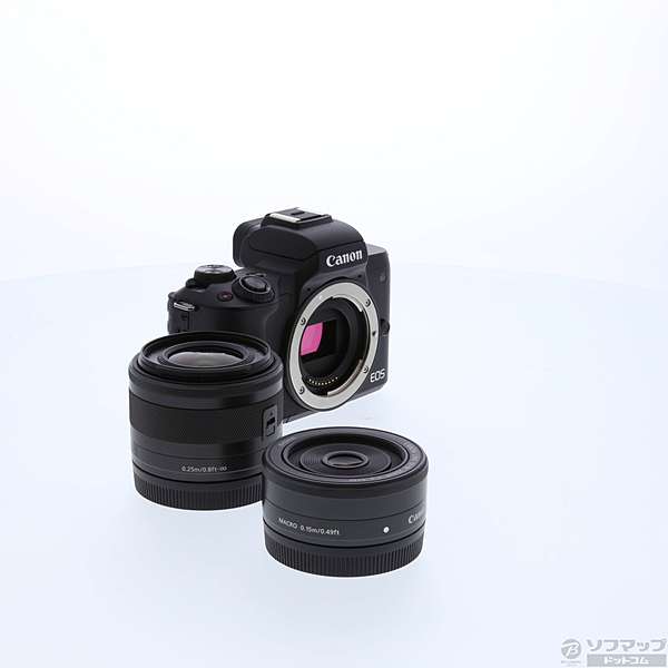 中古 Eos Kiss M ブラック ダブルレンズキット リコレ ソフマップの中古通販サイト