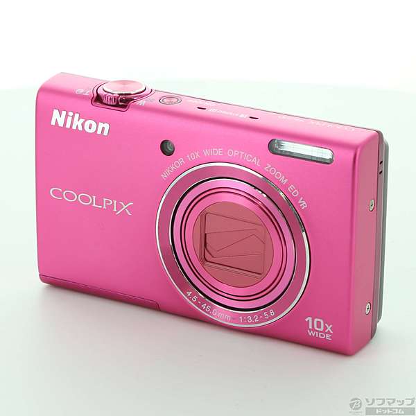 中古】COOLPIX S6200 (1600万画素／10倍／チェリーピンク／SDXC