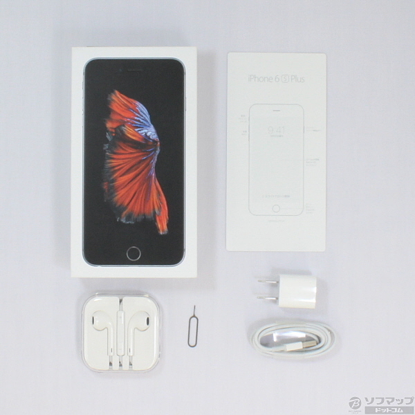 中古】iPhone 6s Plus 64GB スペースグレイ MKU62J／A 国内版SIMフリー