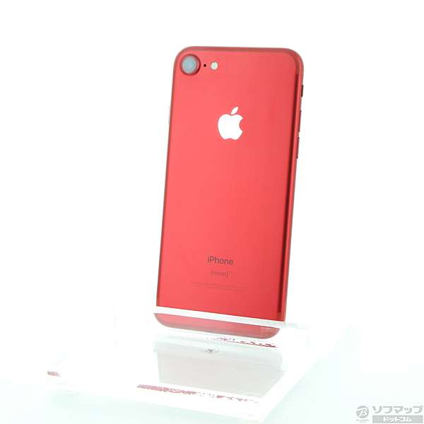 中古】iPhone 7 128GB (PRODUCT)RED MPRX2J／A au 〔SIMロック解除済み