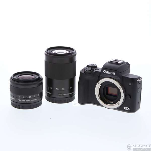 Canon EOS KISS M ダブルズームキット ブラック