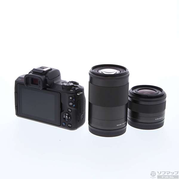 中古】EOS Kiss M ダブルズームキット ブラック [2133010883443