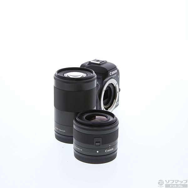 中古】EOS Kiss M ダブルズームキット ブラック [2133010883443
