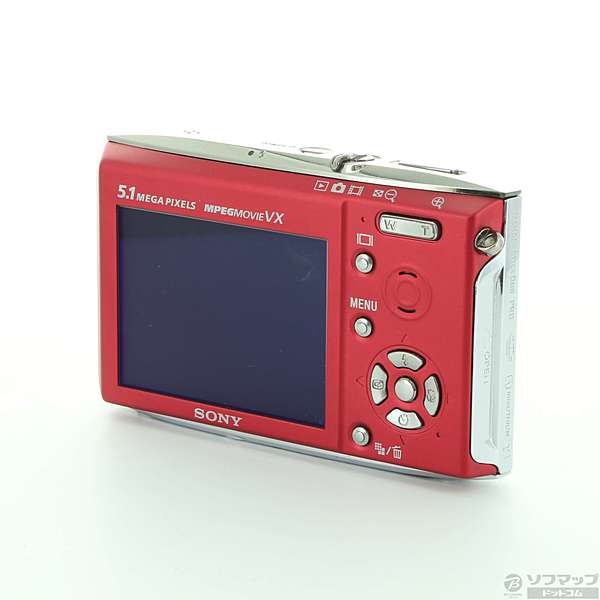 中古】CYBER SHOT DSC-T5 R (500万画素／3倍ズーム／レッド